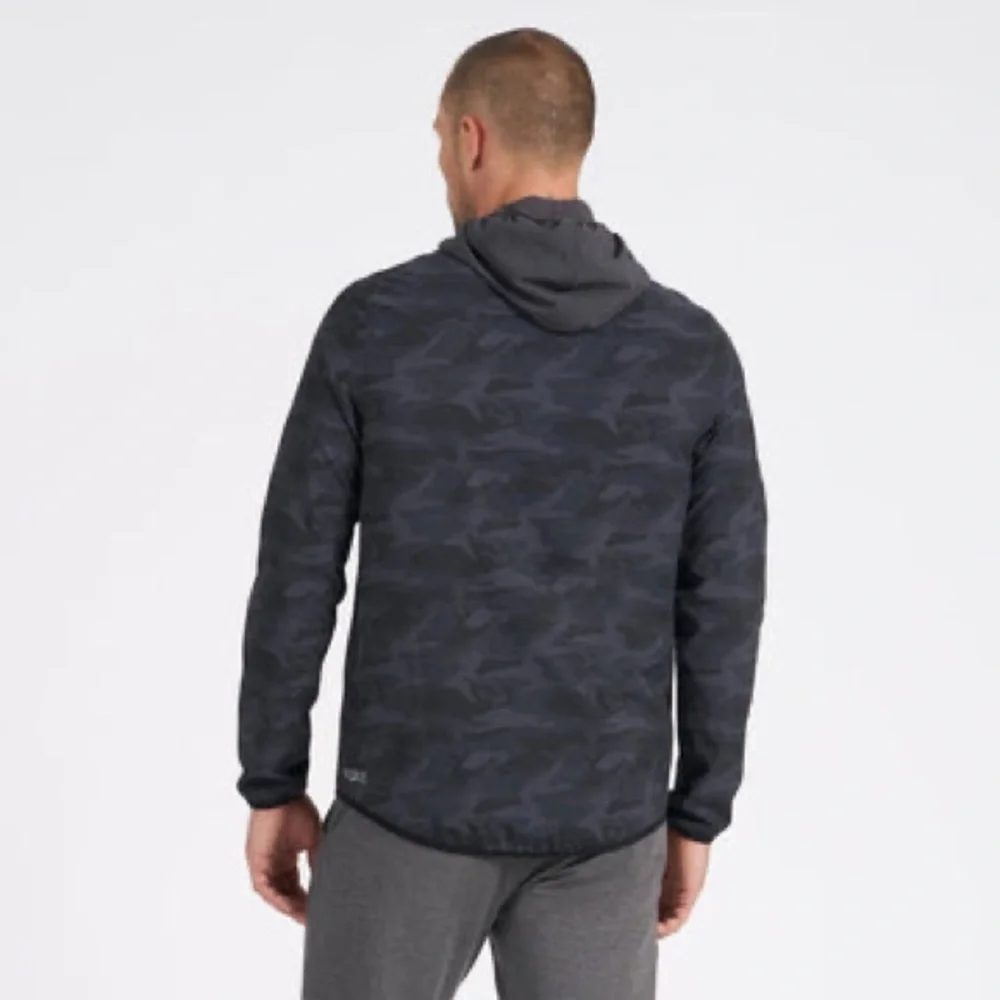 VUORI MEN'S OUTDOOR TRAINER SHELL BLACK‎ CAMO LARGE